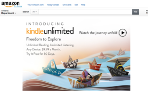 Kindle Unlimited Front Page