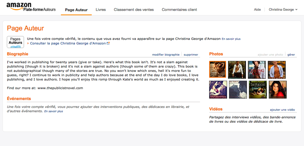 French Amazon Author Central Page | AMarketingExpert.com